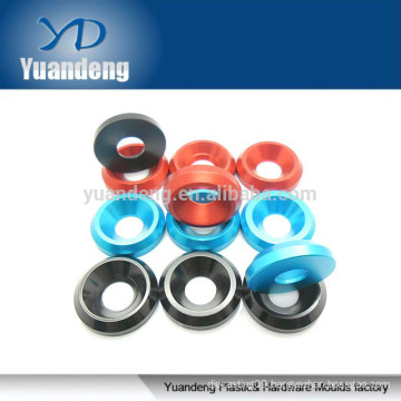 OEM color anodized aluminum cone washer